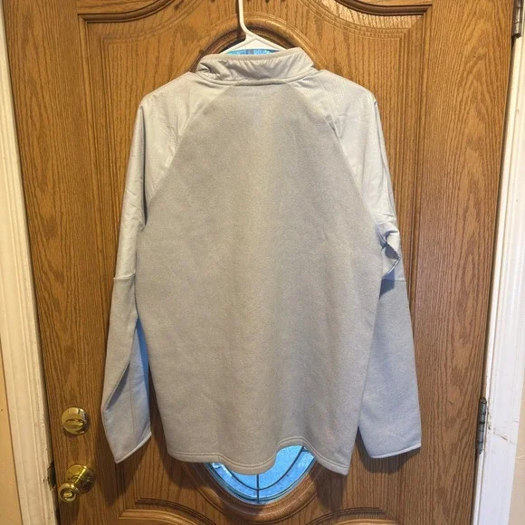 NWT Under‎ Armour Mens Pullover Gray Long Sleeve Quarter Zip Activewear Top - M - Picture 2 of 7